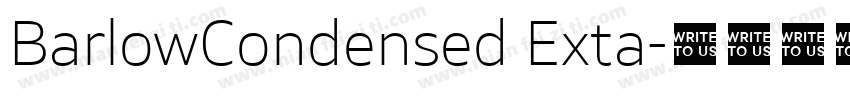 BarlowCondensed Exta字体转换